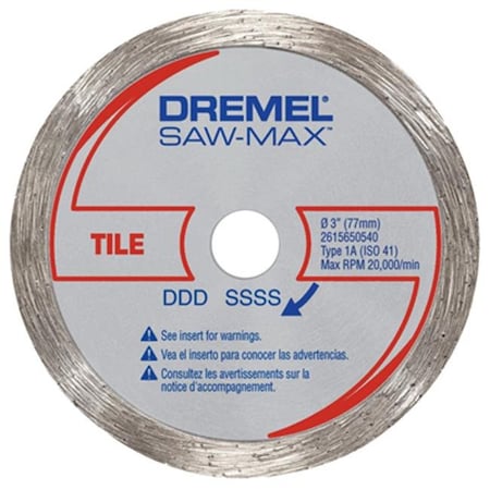 Dremel Dremel SM540 Saw-Max; 3 in. Diamond Tile; Cut Off Wheel 151430
